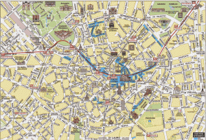 mapa de milan italia